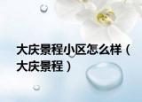 大慶景程小區(qū)怎么樣（大慶景程）