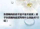 東西朝向的房子是不是不能買(mǎi)（房子?xùn)|西朝向能買(mǎi)嗎有什么優(yōu)缺點(diǎn)?介紹）