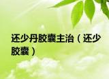 還少丹膠囊主治（還少膠囊）