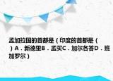 孟加拉國(guó)的首都是（印度的首都是（　?。〢．新德里B．孟買C．加爾各答D．班加羅爾）