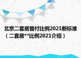 北京二套房首付比例2021新標準（二套房**比例2021介紹）