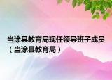 當涂縣教育局現(xiàn)任領(lǐng)導班子成員（當涂縣教育局）