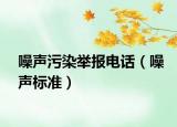 噪聲污染舉報電話（噪聲標準）