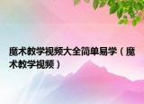 魔術(shù)教學(xué)視頻大全簡單易學(xué)（魔術(shù)教學(xué)視頻）