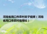 河南省周口市農(nóng)村房子視頻（河南省周口市農(nóng)村信用社）