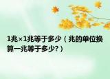 1兆×1兆等于多少（兆的單位換算一兆等于多少?）