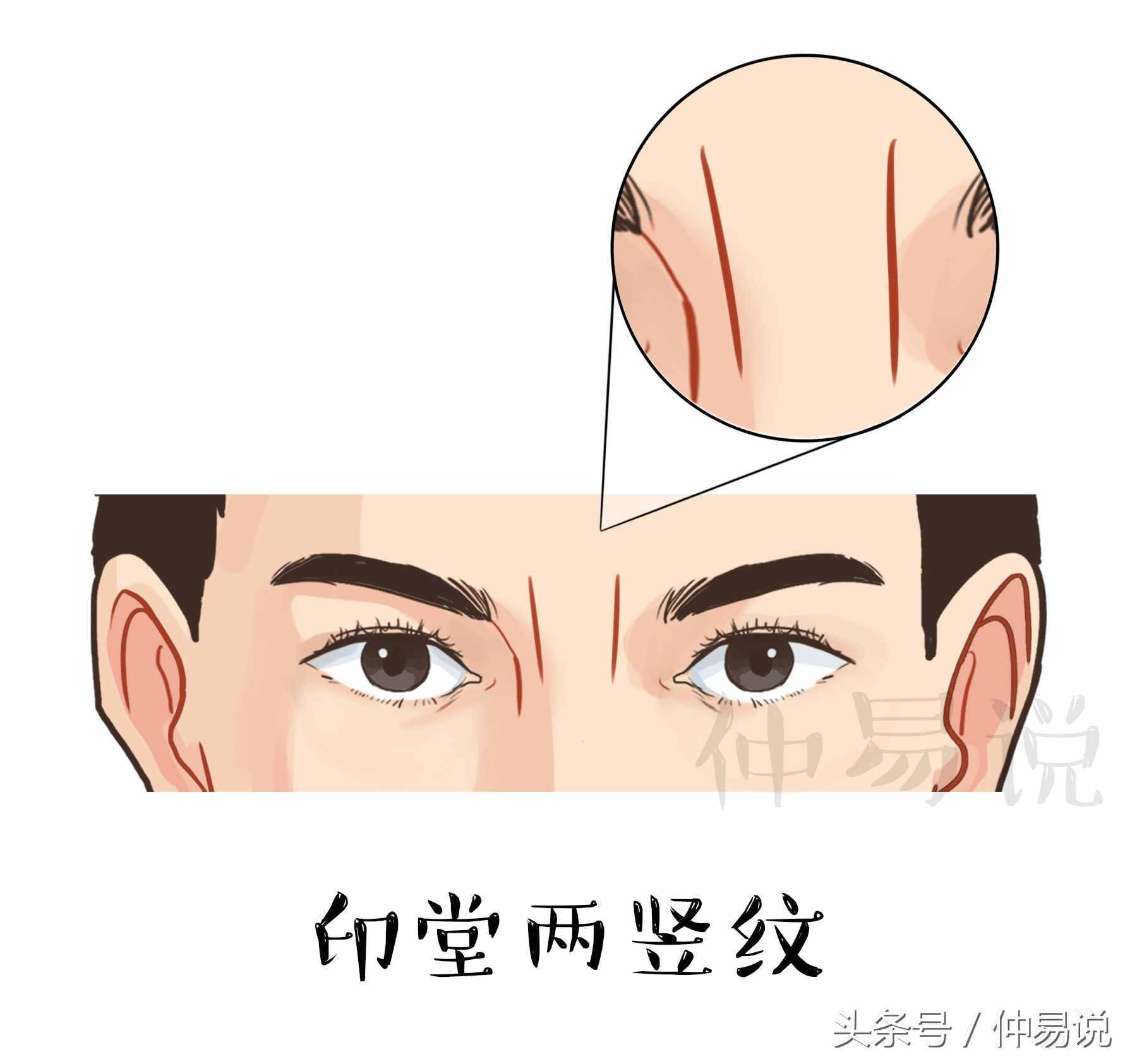 4種印堂的紋路，看你今生是富貴命還是勞碌命