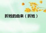折姓的由來（折姓）