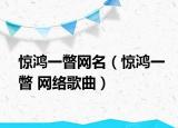 驚鴻一瞥網(wǎng)名（驚鴻一瞥 網(wǎng)絡歌曲）