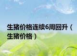 生豬價格連續(xù)6周回升（生豬價格）