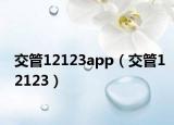 交管12123app（交管12123）