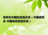 佛教在中國的發(fā)展歷史（中國佛教史 中國佛教發(fā)展歷史）
