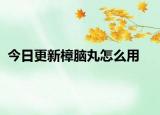 今日更新樟腦丸怎么用