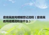 盤(pán)錦民政局婚姻登記流程（盤(pán)錦民政局結(jié)婚流程是什么）