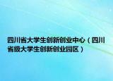 四川省大學(xué)生創(chuàng)新創(chuàng)業(yè)中心（四川省級(jí)大學(xué)生創(chuàng)新創(chuàng)業(yè)園區(qū)）