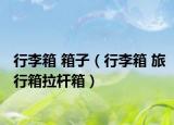 行李箱 箱子（行李箱 旅行箱拉桿箱）