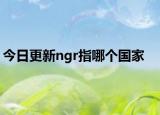 今日更新ngr指哪個國家