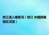 怒江流入哪條河（怒江 中國西南地區(qū)河流）