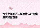 合生半海地產(chǎn)三期是什么時候我應該如何查詢