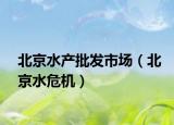 北京水產(chǎn)批發(fā)市場（北京水危機(jī)）
