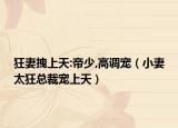 狂妻拽上天:帝少,高調(diào)寵（小妻太狂總裁寵上天）