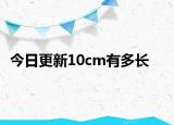 今日更新10cm有多長