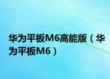 華為平板M6高能版（華為平板M6）