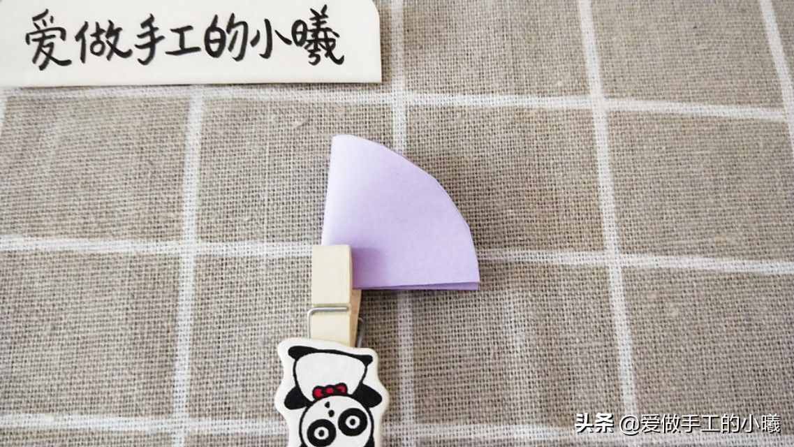 折紙教程：5步完成的可愛小花，簡單漂亮又清新