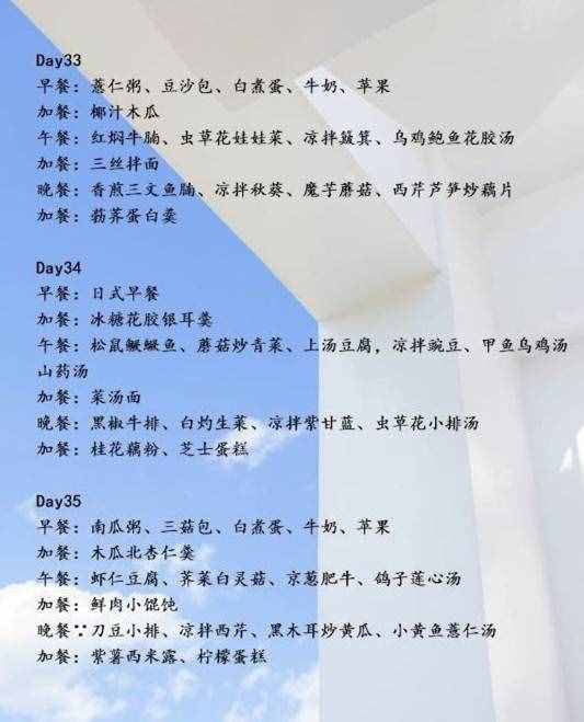 35天金牌月嫂月子餐食譜大全，健康好吃又營養(yǎng)！收藏備用吧