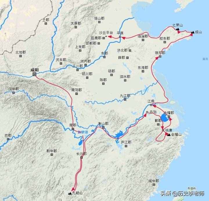 秦始皇在位11年出巡5次，游山玩水還是體察民情？專家：看路線