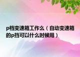 p檔變速箱工作么（自動變速箱的p擋可以什么時候用）