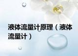 液體流量計原理（液體流量計）