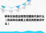 轎車儀表盤出現(xiàn)雪花圖案代表什么（機動車儀表板上雪花亮時表示什么）
