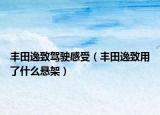 豐田逸致駕駛感受（豐田逸致用了什么懸架）