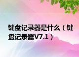 鍵盤記錄器是什么（鍵盤記錄器V7.1）