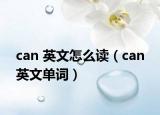 can 英文怎么讀（can 英文單詞）