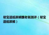 幫寶適紙尿褲魏老爸測(cè)評(píng)（幫寶適紙尿褲）