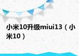 小米10升級miui13（小米10）