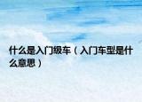 什么是入門(mén)級(jí)車(chē)（入門(mén)車(chē)型是什么意思）