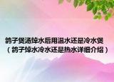 鴿子煲湯焯水后用溫水還是冷水煲（鴿子焯水冷水還是熱水詳細介紹）