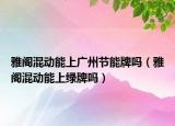 雅閣混動(dòng)能上廣州節(jié)能牌嗎（雅閣混動(dòng)能上綠牌嗎）