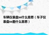 車輛儀表盤ss什么意思（車子儀表盤ss是什么意思）