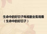 生命中的好日子電視劇全集觀看（生命中的好日子）