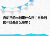 自動(dòng)擋的m檔是什么檔（自動(dòng)擋的m擋是什么意思）