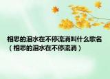 相思的淚水在不停流淌叫什么歌名（相思的淚水在不停流淌）