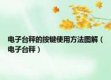 電子臺秤的按鍵使用方法圖解（電子臺秤）