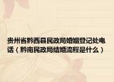 貴州省黔西縣民政局婚姻登記處電話（黔南民政局結婚流程是什么）