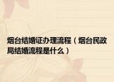 煙臺結(jié)婚證辦理流程（煙臺民政局結(jié)婚流程是什么）