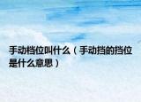 手動(dòng)檔位叫什么（手動(dòng)擋的擋位是什么意思）