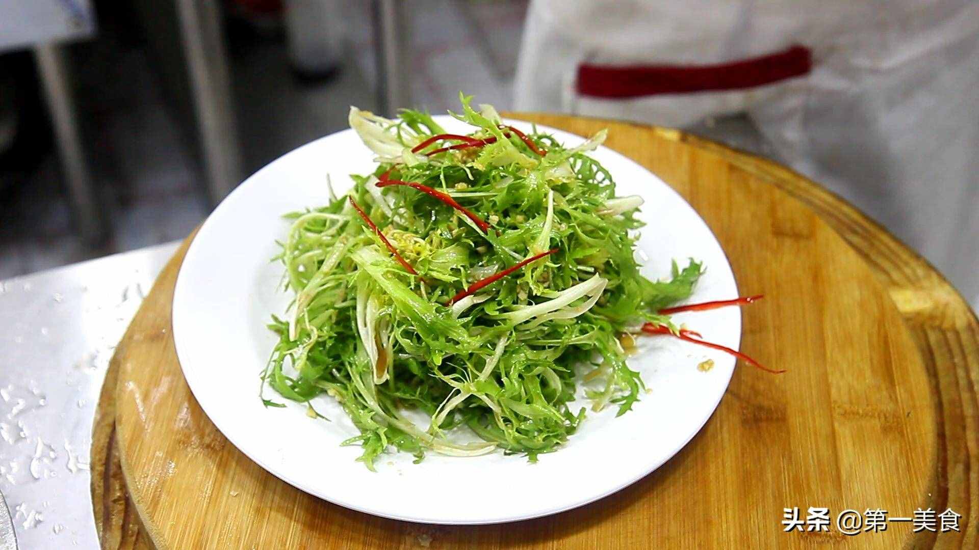 苦菊怎么涼拌才更爽口，廚師長教你快速涼拌的方法，一看就會